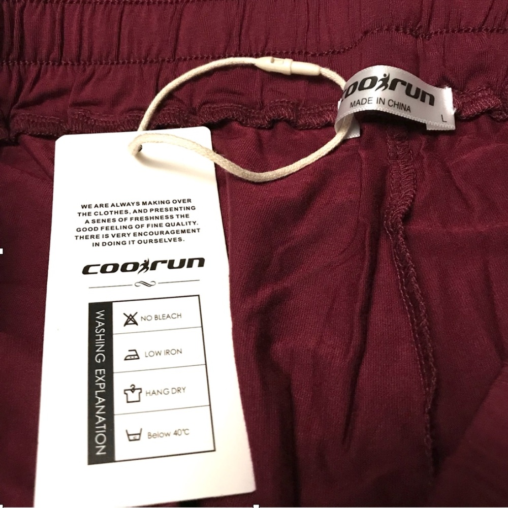 2/$25 COOrun Sweatpants Womens large wide leg lounge drawstring bundle 3 - Picture 6 of 12
